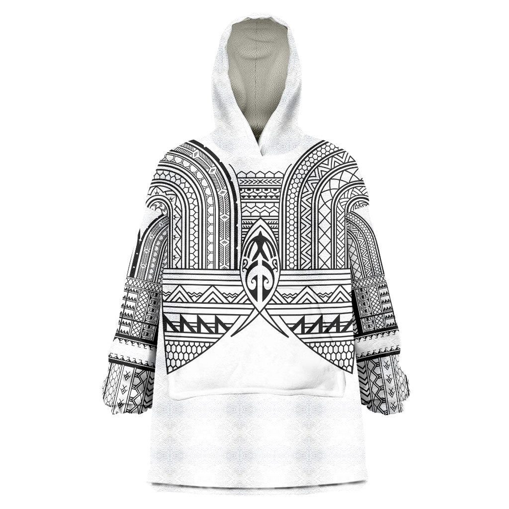 Philippines Igorot Tribal Inspired Wearable Blanket Hoodie White Version