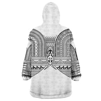 Philippines Igorot Tribal Inspired Wearable Blanket Hoodie White Version