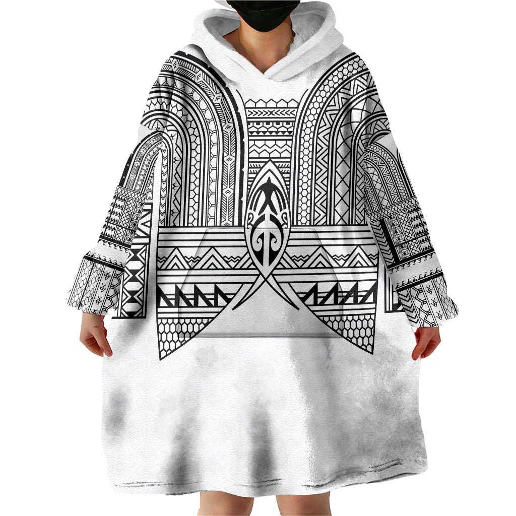 Philippines Igorot Tribal Inspired Wearable Blanket Hoodie White Version
