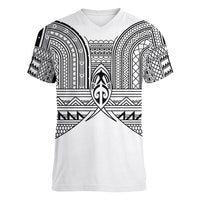 Philippines Igorot Tribal Inspired Women V-Neck T-Shirt White Version