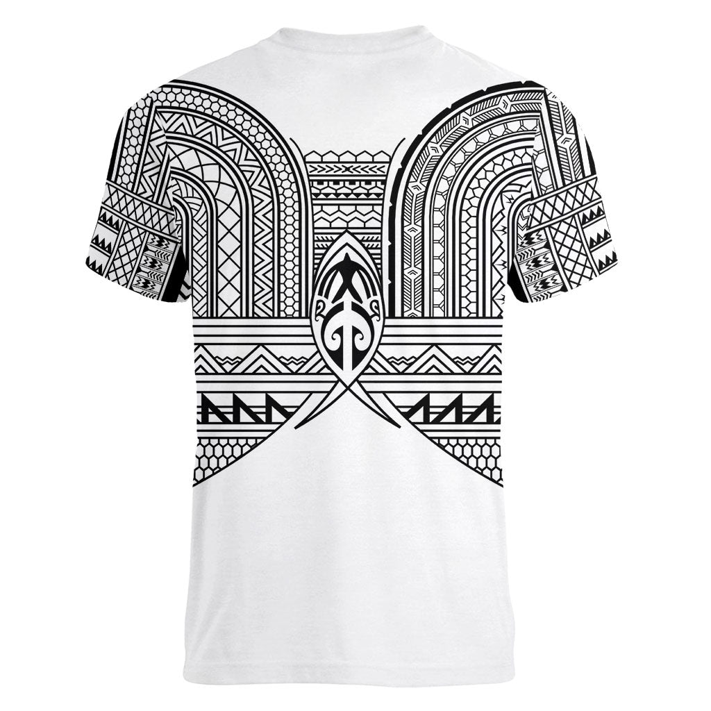 Philippines Igorot Tribal Inspired Women V-Neck T-Shirt White Version