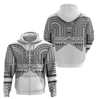 Philippines Igorot Tribal Inspired Zip Hoodie White Version