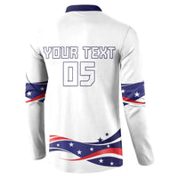 Custom USA 2024 Button Sweatshirt Summer Sport Go United States LT05 - Wonder Print Shop