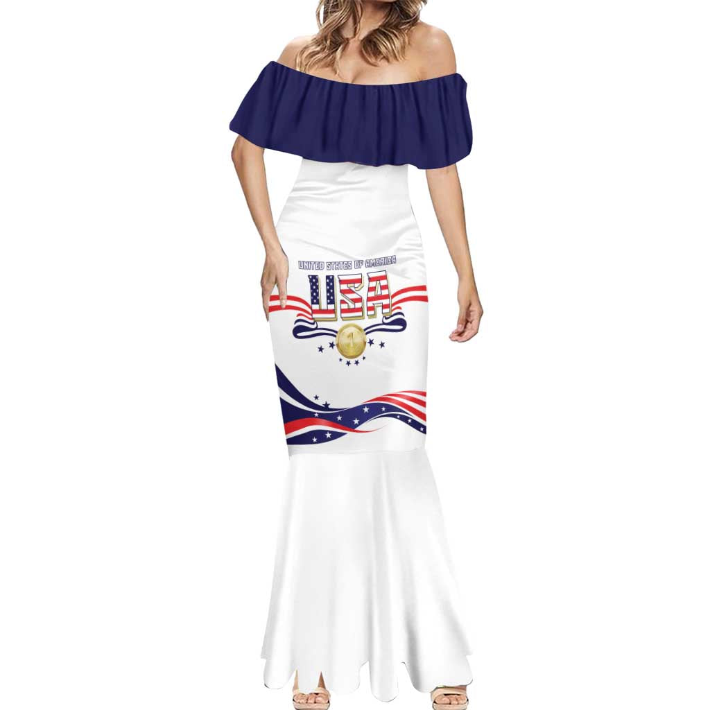 Custom USA 2024 Mermaid Dress Summer Sport Go United States LT05 - Wonder Print Shop