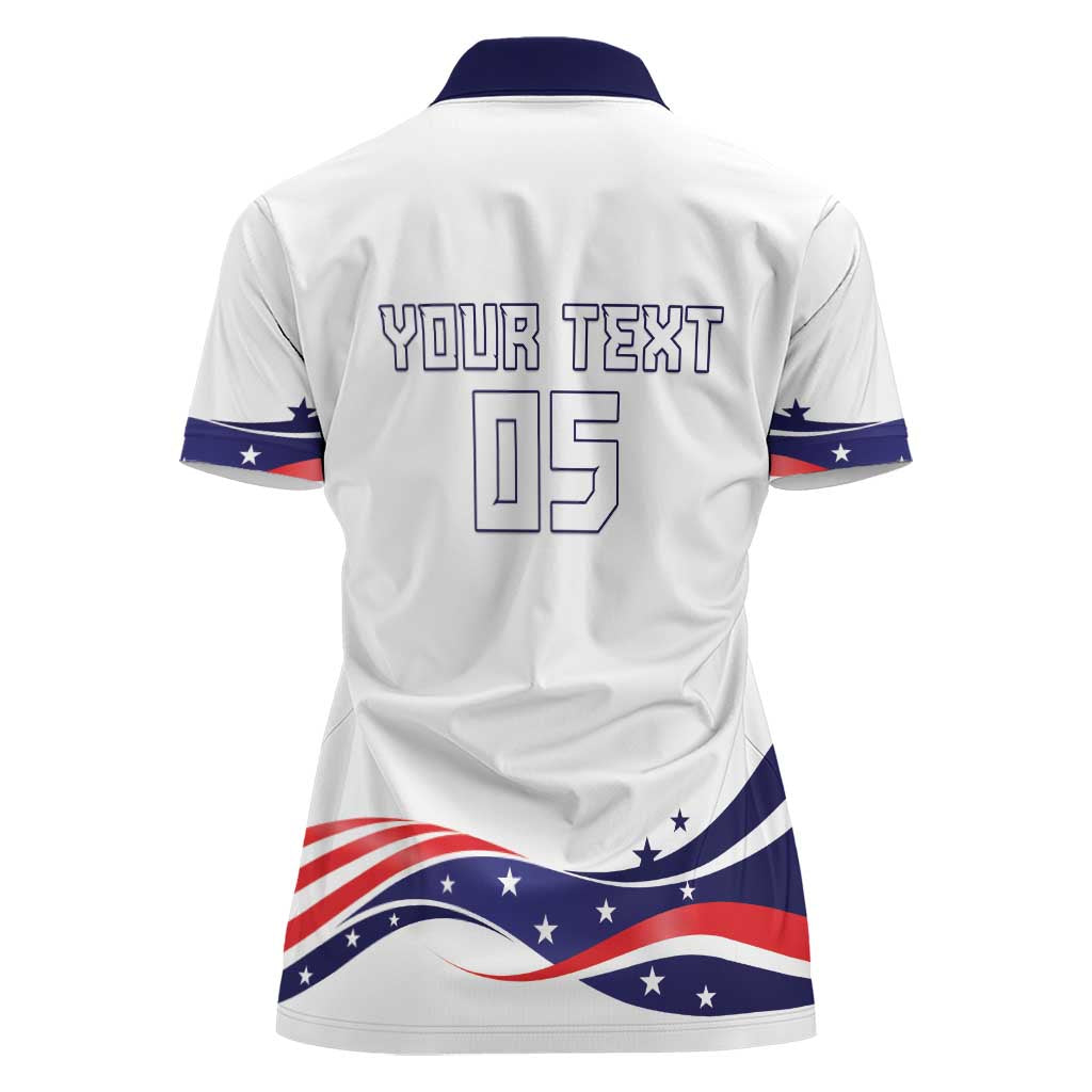 Custom USA 2024 Women Polo Shirt Summer Sport Go United States LT05 - Wonder Print Shop