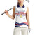 Custom USA 2024 Women Sleeveless Polo Shirt Summer Sport Go United States LT05 - Wonder Print Shop