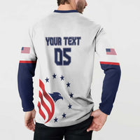 Custom USA 2024 Paris Button Sweatshirt United States Sport LT05 - Wonder Print Shop