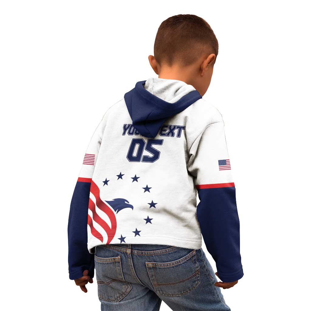 Custom USA 2024 Paris Kid Hoodie United States Sport LT05 - Wonder Print Shop