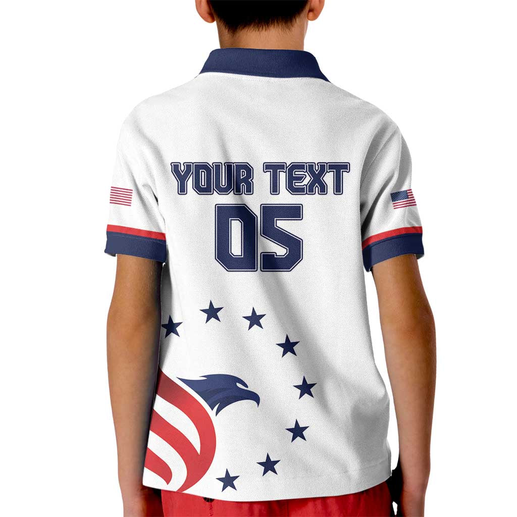 Custom USA 2024 Paris Kid Polo Shirt United States Sport LT05 - Wonder Print Shop
