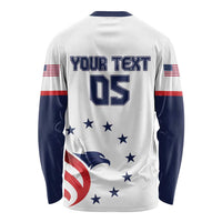 Custom USA 2024 Paris Long Sleeve Shirt United States Sport LT05 - Wonder Print Shop