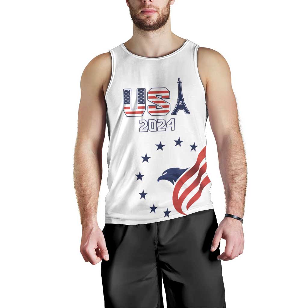 Custom USA 2024 Paris Men Tank Top United States Sport LT05 - Wonder Print Shop
