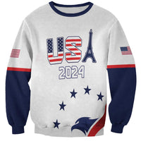 Custom USA 2024 Paris Sweatshirt United States Sport LT05 - Wonder Print Shop