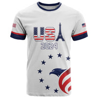 Custom USA 2024 Paris T Shirt United States Sport LT05 - Wonder Print Shop