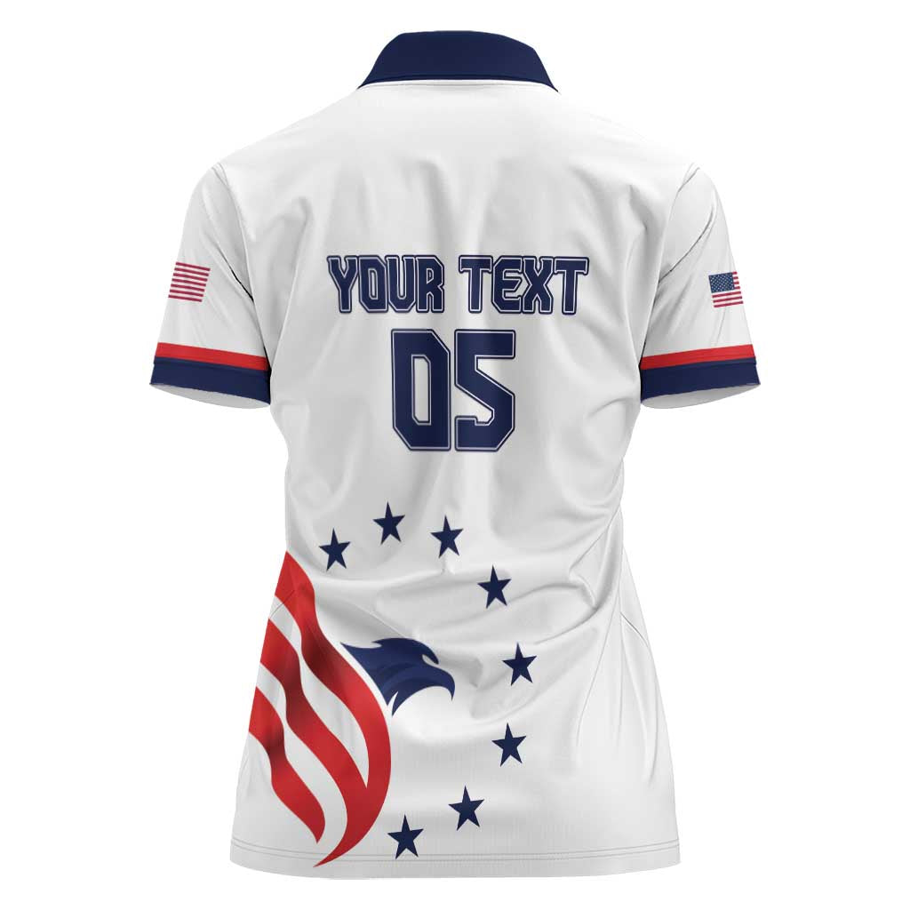 Custom USA 2024 Paris Women Polo Shirt United States Sport LT05 - Wonder Print Shop