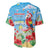 Hawaii Christmas Baseball Jersey Funny Macaw Parrot Tropical Vibe LT05 - Wonder Print Shop