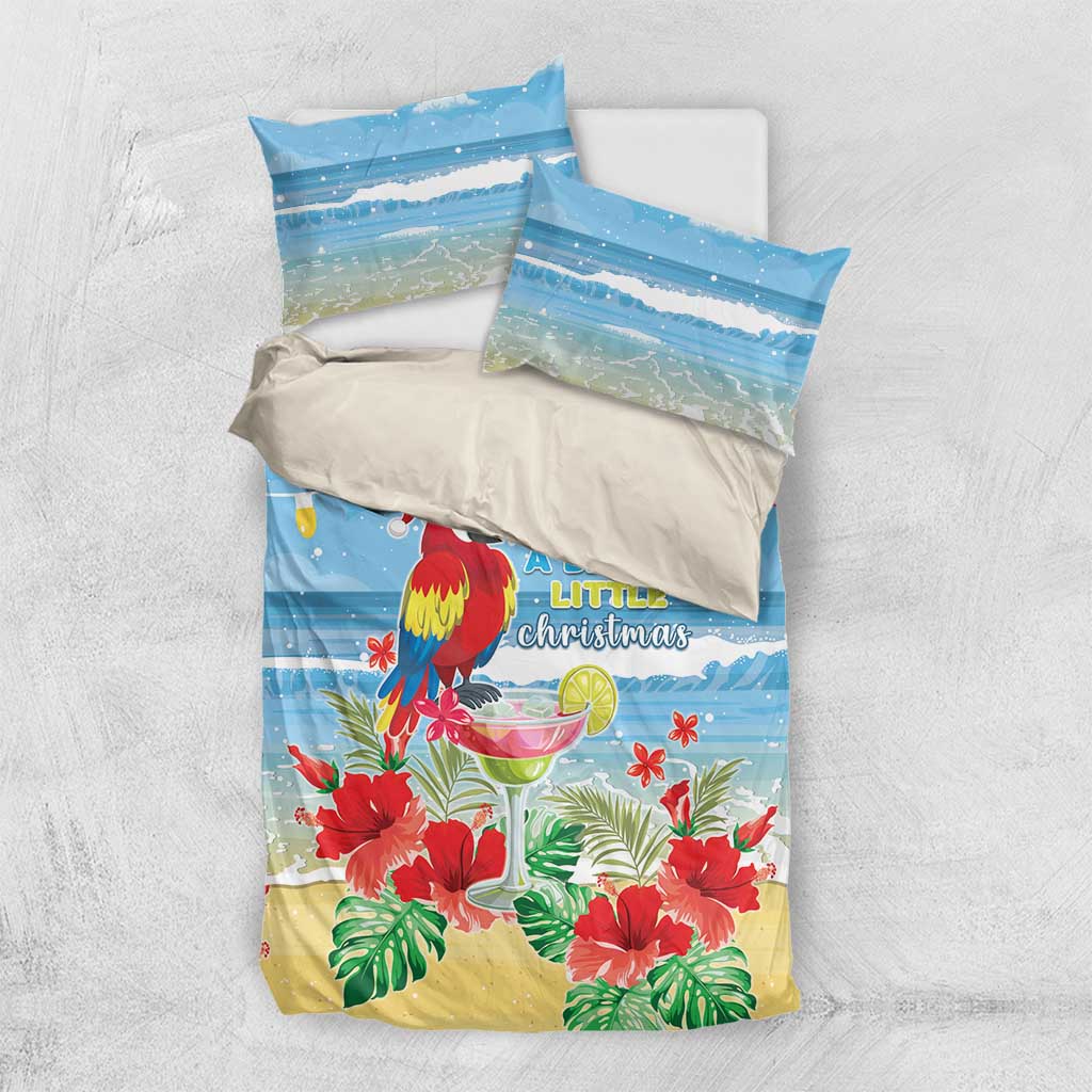 Hawaii Christmas Bedding Set Funny Macaw Parrot Tropical Vibe LT05 - Wonder Print Shop