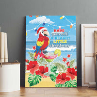 Hawaii Christmas Canvas Wall Art Funny Macaw Parrot Tropical Vibe LT05 - Wonder Print Shop