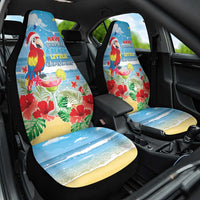 Hawaii Christmas Car Seat Cover Funny Macaw Parrot Tropical Vibe LT05 - Wonder Print Shop
