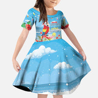 Hawaii Christmas Family Matching Mermaid Dress and Hawaiian Shirt Funny Macaw Parrot Tropical Vibe LT05 - Wonder Print Shop