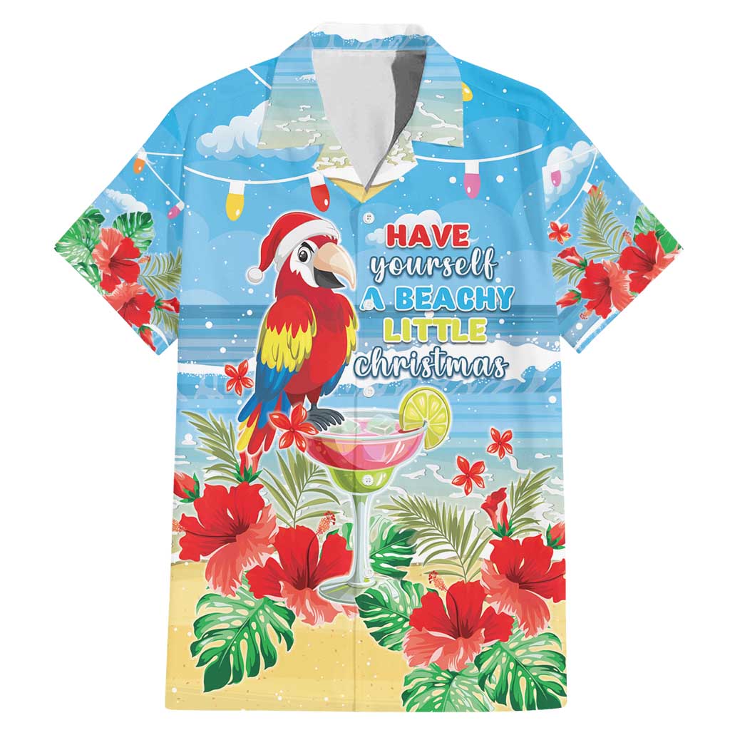 Hawaii Christmas Family Matching Mermaid Dress and Hawaiian Shirt Funny Macaw Parrot Tropical Vibe LT05 - Wonder Print Shop