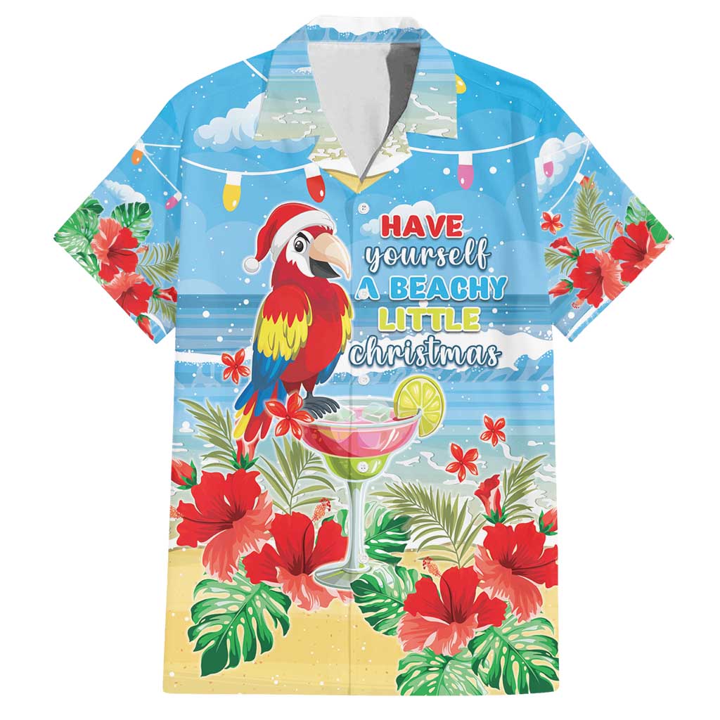 Hawaii Christmas Family Matching Tank Maxi Dress and Hawaiian Shirt Funny Macaw Parrot Tropical Vibe LT05 - Wonder Print Shop