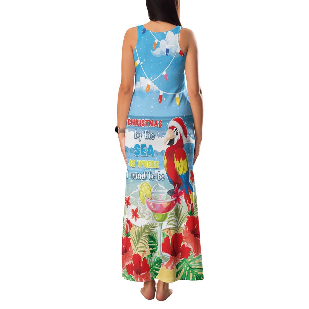 Hawaii Christmas Family Matching Tank Maxi Dress and Hawaiian Shirt Funny Macaw Parrot Tropical Vibe LT05 - Wonder Print Shop