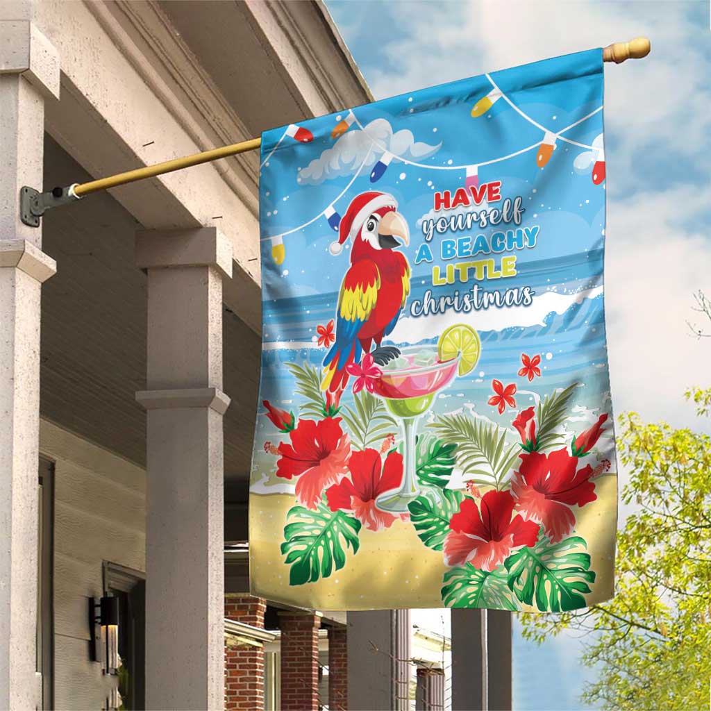 Hawaii Christmas Garden Flag Funny Macaw Parrot Tropical Vibe LT05 - Wonder Print Shop