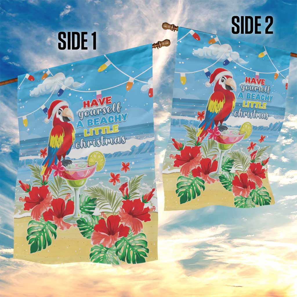 Hawaii Christmas Garden Flag Funny Macaw Parrot Tropical Vibe LT05 - Wonder Print Shop