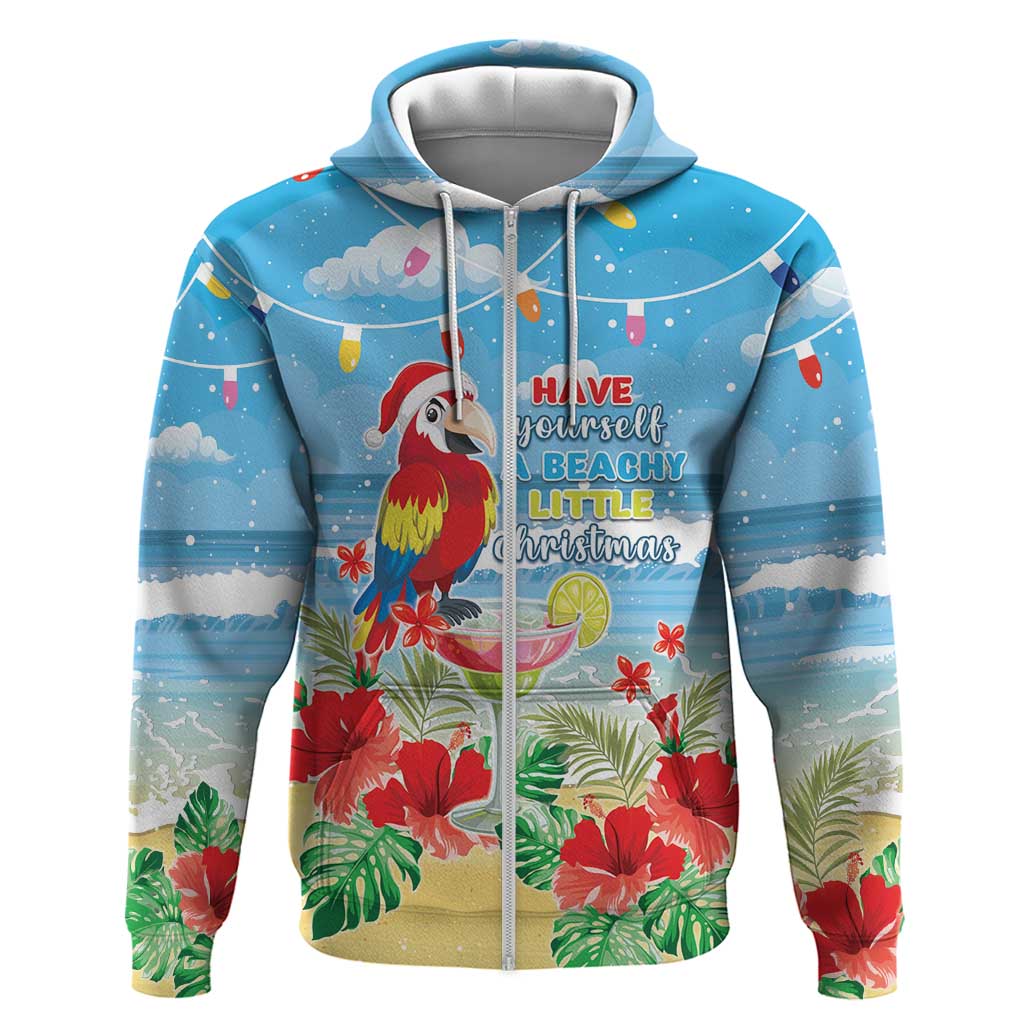 Hawaii Christmas Hoodie Funny Macaw Parrot Tropical Vibe LT05 - Wonder Print Shop