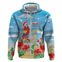 Hawaii Christmas Hoodie Funny Macaw Parrot Tropical Vibe LT05 - Wonder Print Shop