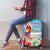 Hawaii Christmas Luggage Cover Funny Macaw Parrot Tropical Vibe LT05 - Wonder Print Shop
