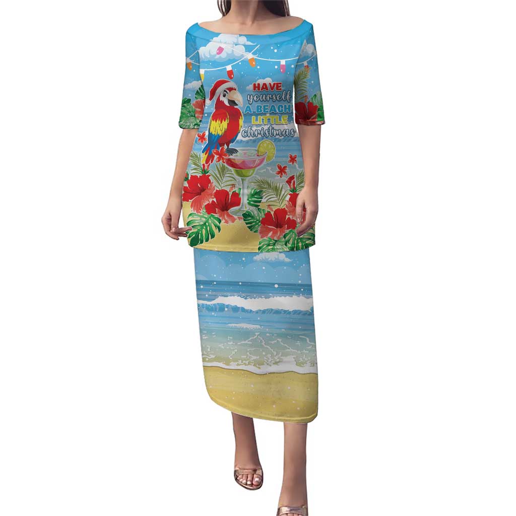 Hawaii Christmas Puletasi Funny Macaw Parrot Tropical Vibe LT05 - Wonder Print Shop