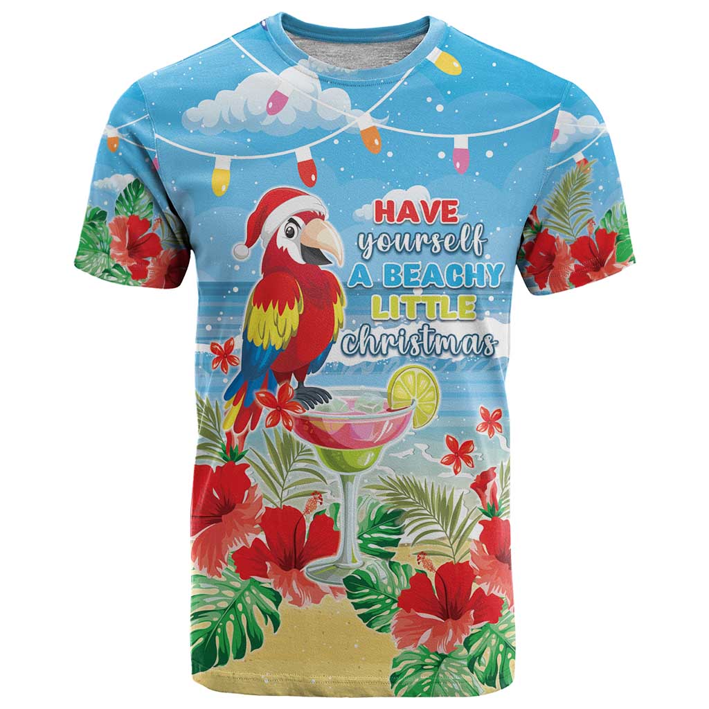 Hawaii Christmas T Shirt Funny Macaw Parrot Tropical Vibe LT05 - Wonder Print Shop