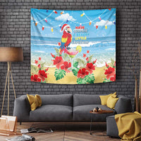 Hawaii Christmas Tapestry Funny Macaw Parrot Tropical Vibe LT05 - Wonder Print Shop