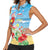 Hawaii Christmas Women Sleeveless Polo Shirt Funny Macaw Parrot Tropical Vibe LT05 - Wonder Print Shop