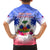 Personalised Haiti Independence Day Family Matching Long Sleeve Bodycon Dress and Hawaiian Shirt Neg Maron Polynesian Style