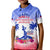 Personalised Haiti Independence Day Kid Polo Shirt Neg Maron Polynesian Style