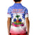 Personalised Haiti Independence Day Kid Polo Shirt Neg Maron Polynesian Style