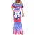 Personalised Haiti Independence Day Mermaid Dress Neg Maron Polynesian Style