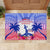Haiti Independence Day Rubber Doormat Neg Maron Polynesian Style