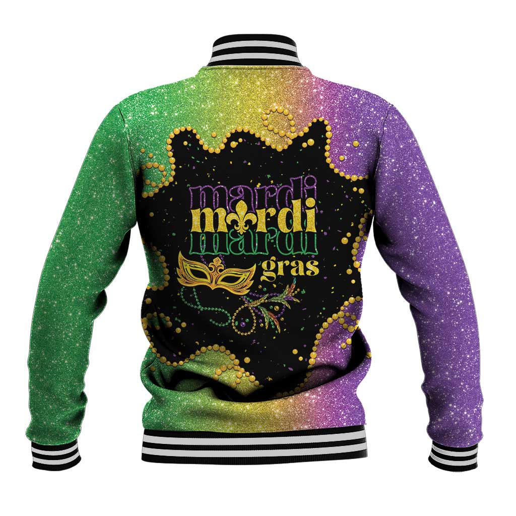 Mardi Gras Baseball Jacket Laissez Les Bons Temps Rouler