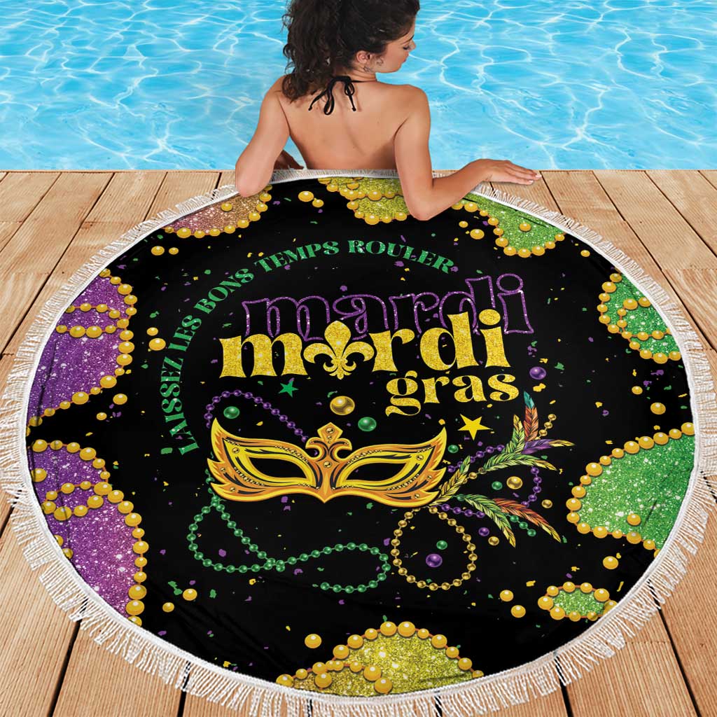 Mardi Gras Beach Blanket Laissez Les Bons Temps Rouler