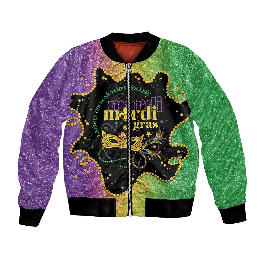 Mardi Gras Bomber Jacket Laissez Les Bons Temps Rouler