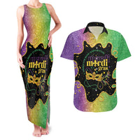 Mardi Gras Couples Matching Tank Maxi Dress and Hawaiian Shirt Laissez Les Bons Temps Rouler
