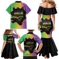 Mardi Gras Family Matching Mermaid Dress and Hawaiian Shirt Laissez Les Bons Temps Rouler