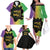 Mardi Gras Family Matching Off The Shoulder Long Sleeve Dress and Hawaiian Shirt Laissez Les Bons Temps Rouler
