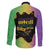Mardi Gras Family Matching Off The Shoulder Long Sleeve Dress and Hawaiian Shirt Laissez Les Bons Temps Rouler