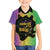 Mardi Gras Family Matching Off The Shoulder Long Sleeve Dress and Hawaiian Shirt Laissez Les Bons Temps Rouler