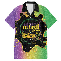 Mardi Gras Family Matching Off Shoulder Maxi Dress and Hawaiian Shirt Laissez Les Bons Temps Rouler