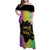 Mardi Gras Family Matching Off Shoulder Maxi Dress and Hawaiian Shirt Laissez Les Bons Temps Rouler